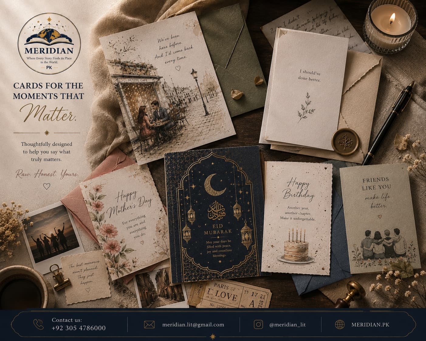 Premium Greeting Cards (Custom & Pre-Printed Collections)